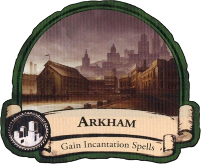 FFG Arkham Horror Arkham Horror Dice Set - Black w/Green (5