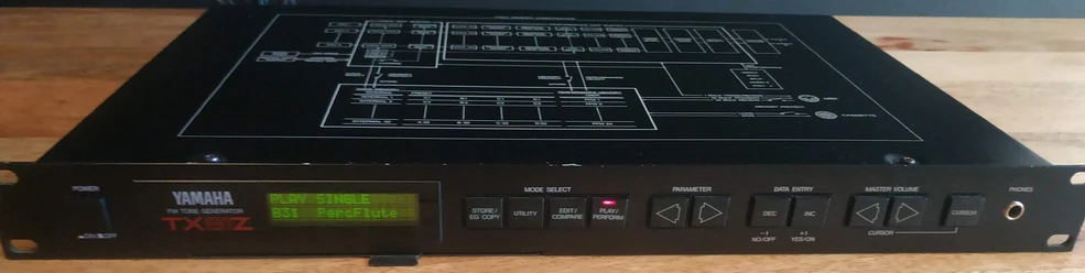 YAMAHA TX81Z(シンセサイザー)（Yamaha TX81Z FM Tone Generator  