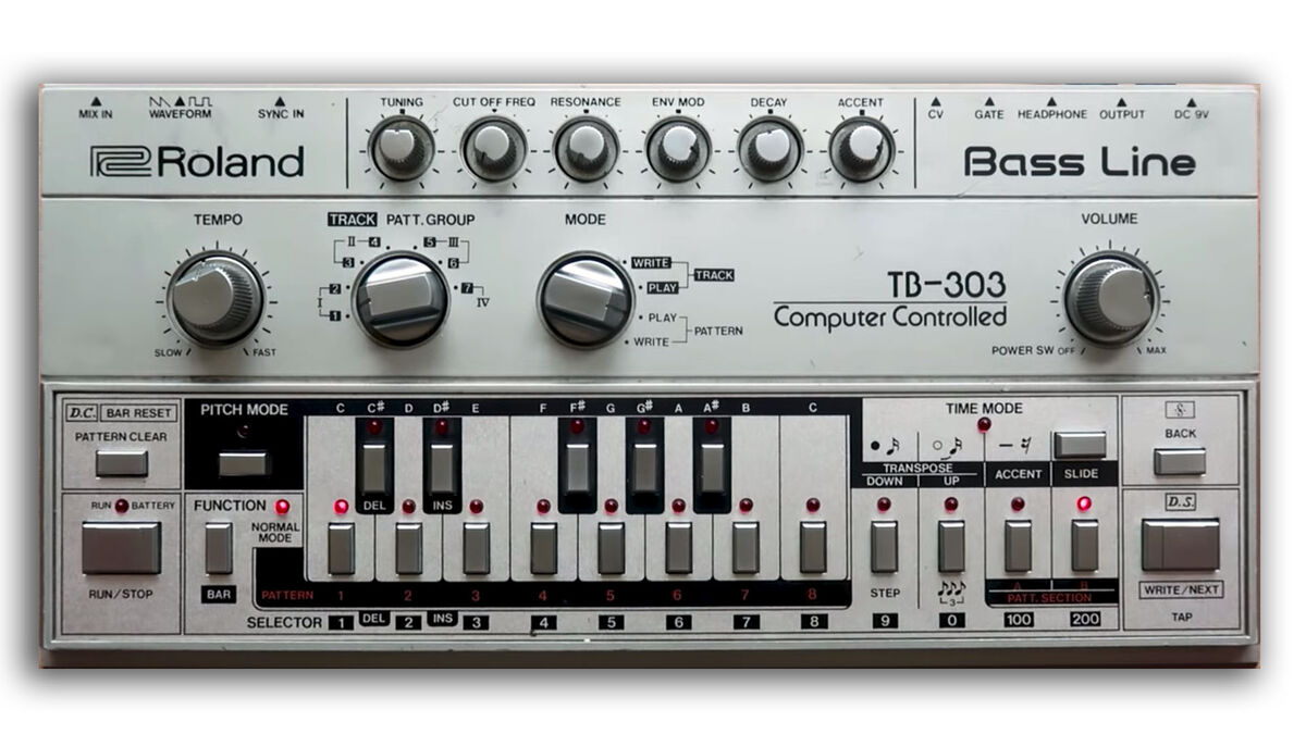 Din Sync: Roland TB-303 Repairs and Midi kit fitting