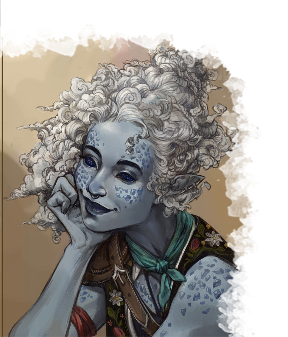 Frost genasi are descendants of the djinns of Frostfell, on the precipice o...