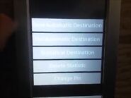 Personalization setting menu; New Automatic Destination, Delete Automatic Destination; Statistical Destination; Delete Statistic; Change Pin.