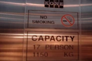 1997 Indonesian Kone nameplate (English), found in Graha Pena, Surabaya, Indonesia.