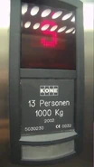 2002 Kone nameplate.