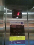 Australia ThyssenKrupp nameplate on a 1992 Schindler elevator.