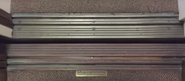 ?-Around 1967 Haughton door sill (logo not on doorsill version, two speed side opening doors)