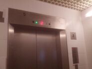 Dewhurst UL16 floor indicator mounted for the Schindler elevator.