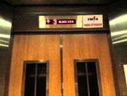 Dewhurst LED text floor indicator installed on a IFE elevator in a HDB block in Singapore. (Old)