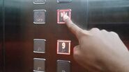 More Hunter HB218 series buttons used in a Toshiba elevator in Indonesia.