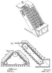 Illustration of revolving stairs (U.S