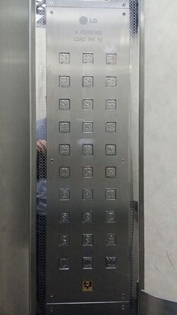 Stainless Steel Xizi Otis Braille Elevator Button Lift Up Down
