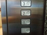 1980s-1990s Schindler M-Line push buttons - floor buttons (Credit to YouTube user TG97Elevators)