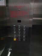 Some elevators in high-rise buildings are implemented a keypad inside for disabled passengers to enter the destination floor (This example is using Otis and fixtures are using Everbright).