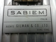 Another 1960s-1970s Sabiem nameplate which include Gillman & Co. Ltd.