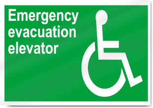 High-safety-emergency-evacuation-elevator-sign-2894