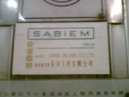 1970s Sabiem nameplate which include Chinese Brand.