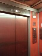 Dewhurst US81 series car button using in Sabiem elevator in Hong Kong.