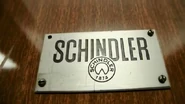 1960s Schindler nameplate.