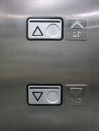 Schindler M-Line push call buttons in Hong Kong.