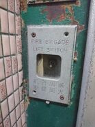 1964 Schindler fireman switch.