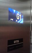 Otis Gen2 elevator on a Fire Service Mode (hence the word FIRE on the floor indicator)