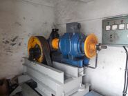 Indolift geared traction machine from 1991.