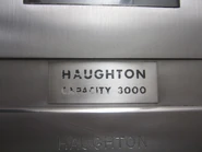 Haughton nameplate.