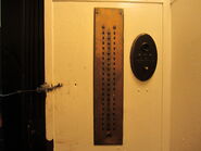 Vintage Otis call annunciator panel for operator to receive hall calls.