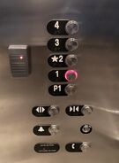 COP of an OTIS hydraulic elevator which uses Series 4 buttons