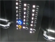Newer Otis 2000 fixtures found in a 16-storey Gen2 elevator. These buttons do not have the typical floor button plates. This is the Lumina panel.