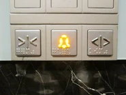 Schindler 3300 AP braille door control buttons.