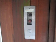Mitsubishi fireman switch with out of service mode key switch.