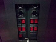 LG-OTIS elevator inspection switches.