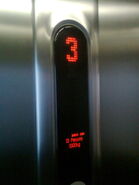 KSS 470 floor indicator (same as KSS 370 floor indicator in the American market)