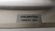 Haughton nameplate from the 1970's