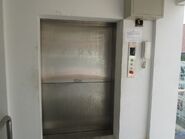 Window type dumbwaiter installed by a generic elevator company.