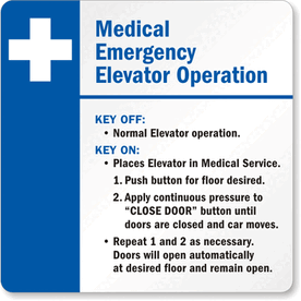 Key-Off-Medical-Elevator-Sign-S-4763