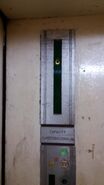 1962 Sabiem analog car floor indicator for freight elevator in Hong Kong.