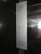2015 Schindler 5500 nameplate.