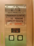 1970s-1980s Nippon Elevator MFG Co.LTD nameplate (English)