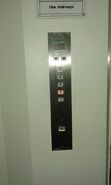 1989 GoldStar hall station, used on the service elevator at Grand Hyatt Bali, Indonesia.