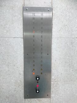 Stainless Steel Xizi Otis Braille Elevator Button Lift Up Down