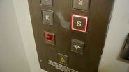 A modernized elevator with Schaefer MT 42 buttons.