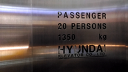 Older 2000s Hyundai nameplate.