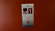 KDS 300 hall station with flush mounted round buttons (with red illumination)