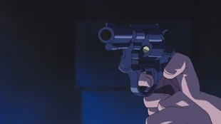 EL Revolver .jpg (226 KB) New Nambu Model 60 revolver seen in the anime, against the escaping Lucy