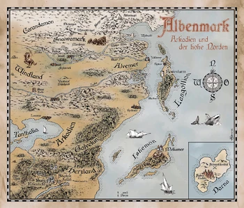 Karte Albenmark Schattenelfen