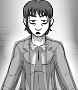 Wolf being checked with some glasses that act as a "roentgen" scanner.