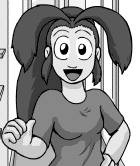 Birthday Grace.gif (7 KB) Grace welcoming people to her birthday party