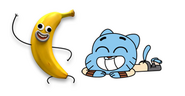 Gumball y Banana Joe.