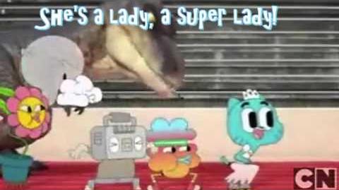 El Increible Mundo de Gumball - She's a Lady (Letra en Ingles)